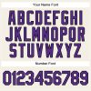 Custom Cream Purple Pinstripe Black Authentic Baseball Jersey - Image 5