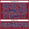 Custom Crimson White Pinstripe Navy Authentic Baseball Jersey - Image 5