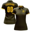 Custom Olive Yellow Performance Salute To Service Golf Polo Shirt - Image 2