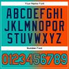 Custom Stitched Aqua Orange-Navy Gradient Fashion Sports Pullover Sweatshirt Hoodie - Image 4