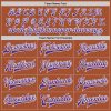 Custom Texas Orange Purple-White Bomber Full-Snap Varsity Letterman Jacket - Image 4