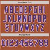 Custom Texas Orange Purple-White Bomber Full-Snap Varsity Letterman Jacket - Image 5