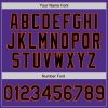 Custom Purple Black-Orange Bomber Full-Snap Varsity Letterman Jacket - Image 5