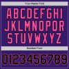 Custom Purple Black-Pink Bomber Full-Snap Varsity Letterman Hoodie Jacket - Image 5