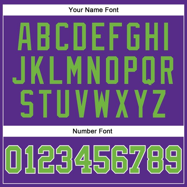 Custom Purple Neon Green-White Authentic Sleeveless Baseball Jersey - Image 4