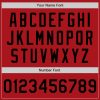 Custom Red Black Authentic Baseball Jersey - Image 5