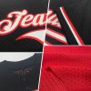 Custom Red Black-Old Gold Mesh Authentic Throwback Baseball Jersey - Image 2