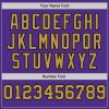 Custom Purple Old Gold-Black Pinstripe Authentic Split Fashion Baseball Jersey - Image 5