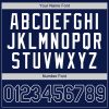 Custom Navy Navy-Powder Blue Authentic Baseball Jersey - Image 4