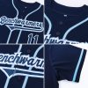 Custom Navy Navy-Powder Blue Authentic Baseball Jersey - Image 6