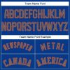 Custom Royal Gray-Orange Baseball Jersey - Image 5